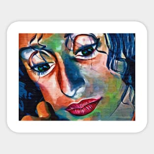 Woman Face Sticker